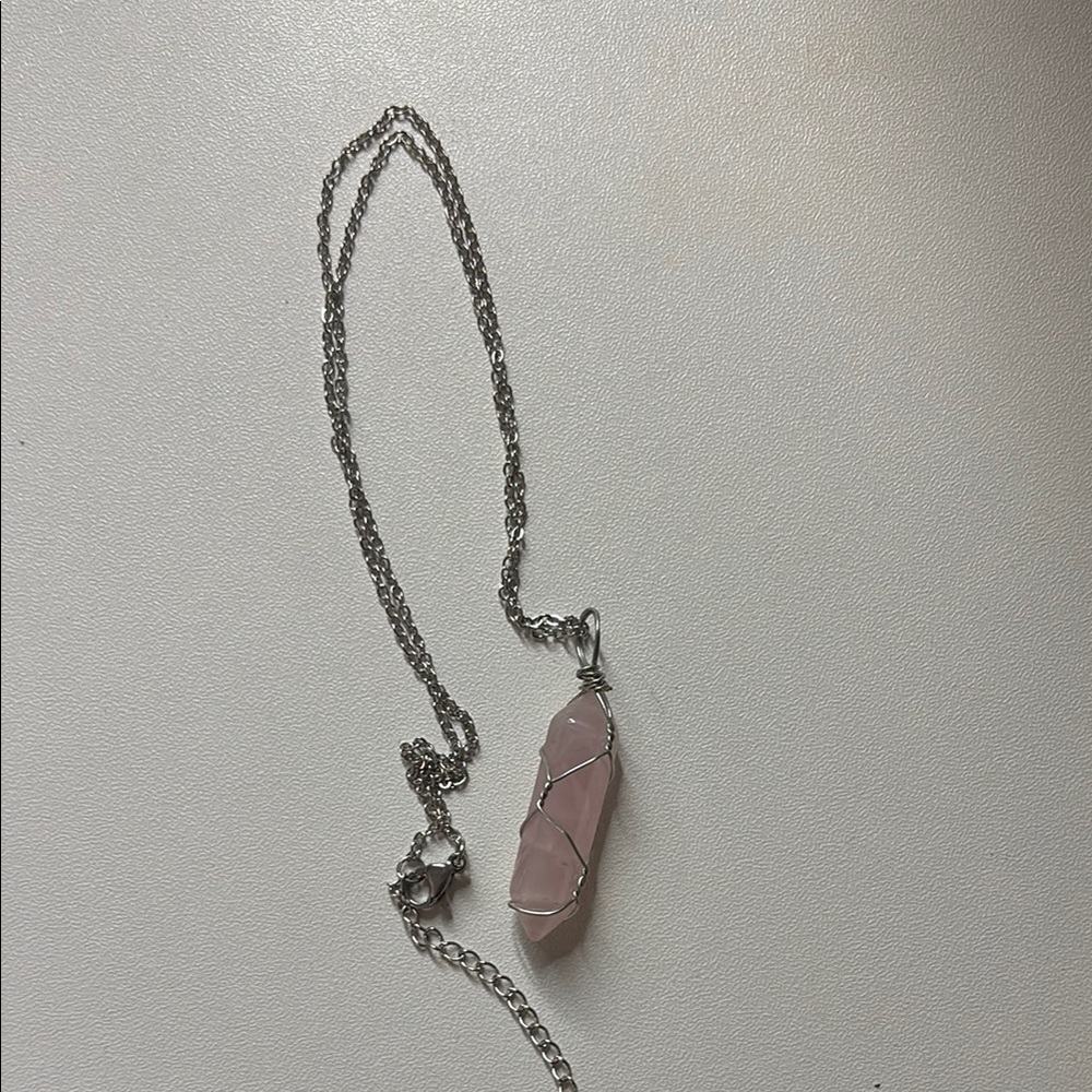Rose Quartz Pendant Necklace